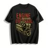 Engine Overhaul Custom Modification Vintage Graphic Tee For Men Pure Cotton T-shirt