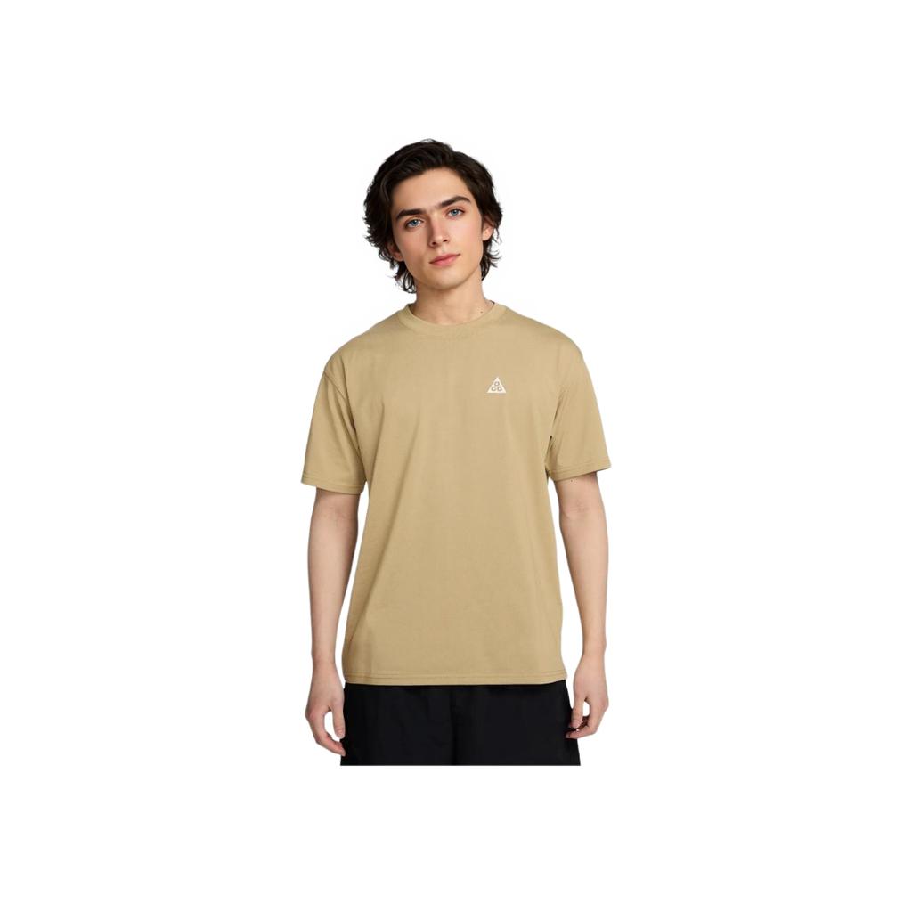 Nike Max90 ACG Back Logo Print Loose Comfortable Fashion Short Sleeve T-Shirt Men Tops Parachute-Beige HJ0799-297