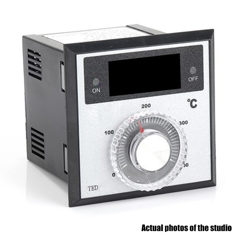 220V Knob 0-400 Degree Digital Thermostat Powered Temperature Controller Heat Resistance Thermostat For Baking
