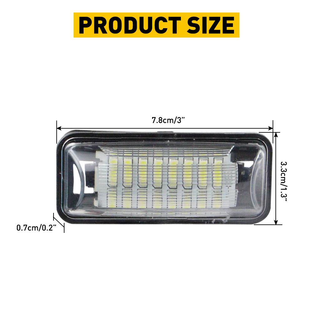 2Pcs LED License Number Plate Light Bulb CANBUS 6000K White for For Subaru Forester Impreza 2013-2020  For Scion FR-S 2013-2016