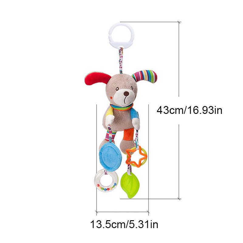 Cartoon Tier Rasseln Mobile Kaninchen Bär Plüsch Puppe Beschwichtigen Spielzeug Kinderwagen Hängen Spielzeug