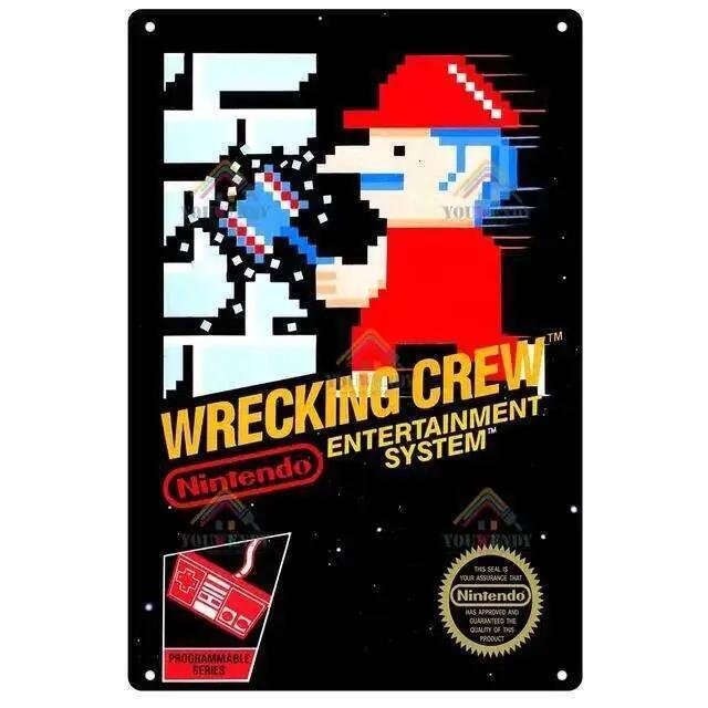 Retro Video Game Metal Poster Classic Gaming Tin Sign Wall Art Man CaveBarCafe Decor X Inches 26T0104 26T0104