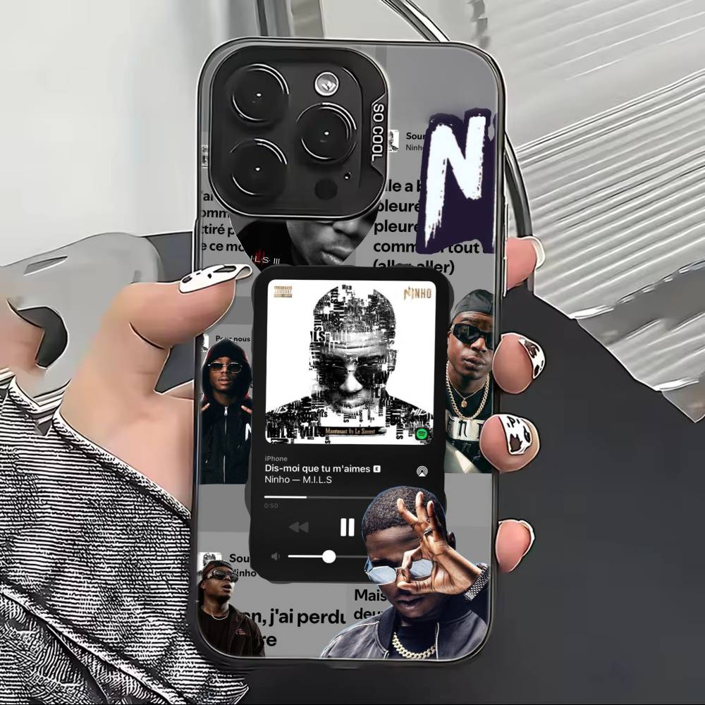 Rapper N-Ninho Cool Phone Case For iPhone 17,16,15,14,13,12,11 Plus,Pro Max,XS,Colorful Silver Black Cover