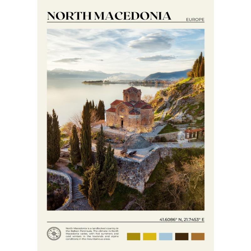 European City Travel Poster Galway North Macedonia Stockholm Iceland Canvas Painting Brussels Wall Art Picture Office Home Decor