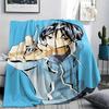 1PC Bakuman Print Flannel Blanket, High Quality All Seasons, Home Decor, Warmth and Comfort, Perfect for Christmas Gifts