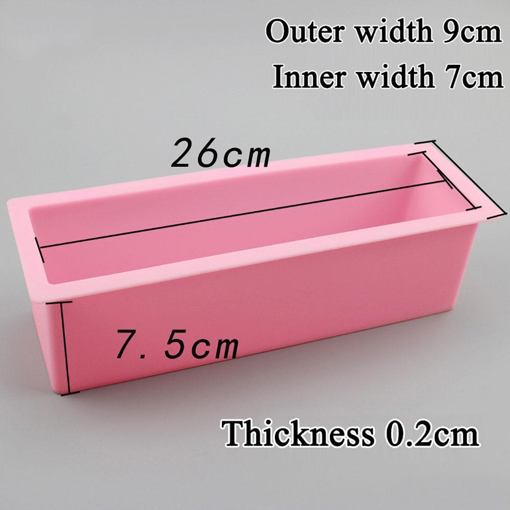 Silicone World 1200MLSilicone Cake Mold Rectangular Silicone Soap Making Mold Toast Bread Mold Cake Mould Non-stick Baking Tools