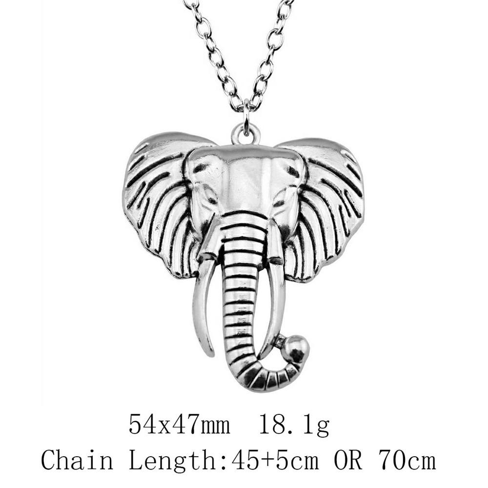 Cadouri pentru femei Noutăți în coliere Colier cu lanț lung cu elefant de 45 cm sau 70 cm Lucruri ieftine