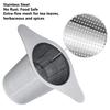 Stainless Steel Tea Brewing Funnel Filter, Fine Mesh, Cover, Double Handle, Large-Capacity Loose Leaf Tea Brewer
