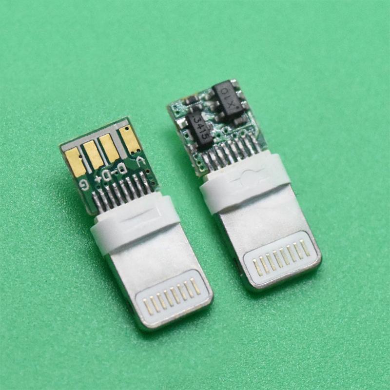 Lighting Chip Fast Charging Plug Diy Only Charging Connector Male Mobile Phone
