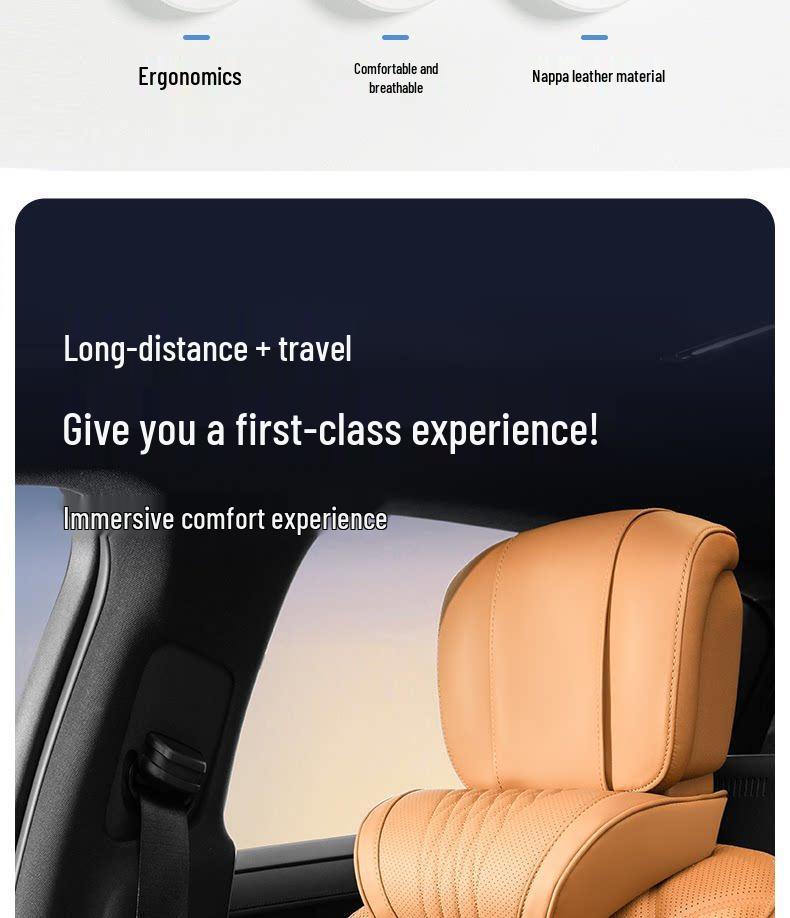 Zeekr Car Headrest and Neck Support Pillow for 001/7x/9x/007/009 Models - Neck and Lumbar Pillow