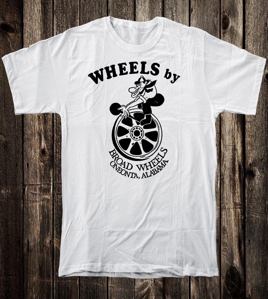 

Retro Hot Rod Tee T Shirt Drag Racing Speed Shop Broad Wheels Oneonta Alabama S