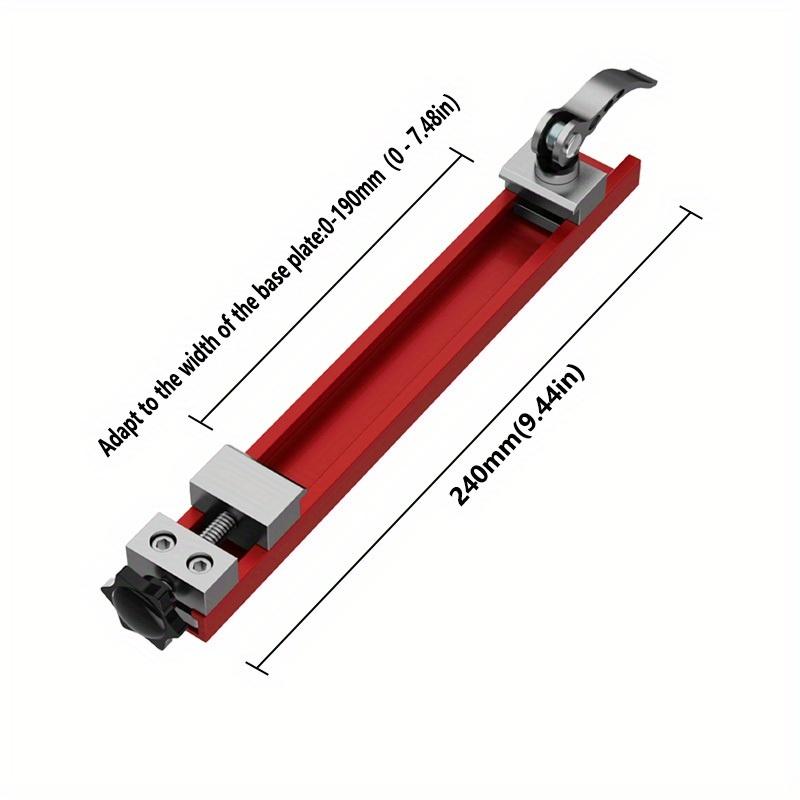 

1 шт. Прецизионная направляющая для циркулярной пилы из алюминиевого сплава - Регулируемая база для режущей машины для деревообработки, Идеально подходит для задач прецизионной резки и фрезерования 240mm