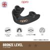 OPRO Mouthguard Sports Mouthpiece Made in the UK [Self-Fit/Bronze Level] [Official Store] (Adult, Black)