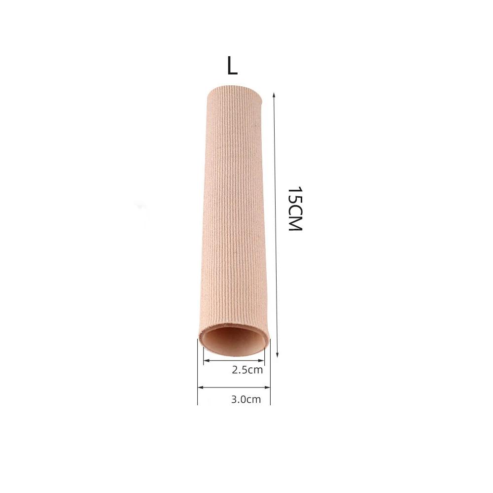 15cm Silicone Tube Toe Gel Protector Cover Finger&Toe's Fabric Gel Bandage Corns Blisters Pain Relief Soft Pads Insoles
