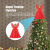 Luxury Star Angel Christmas Tree Topper with Elegant Dress No Battery Needed Perfect for Winter & New Year Decor