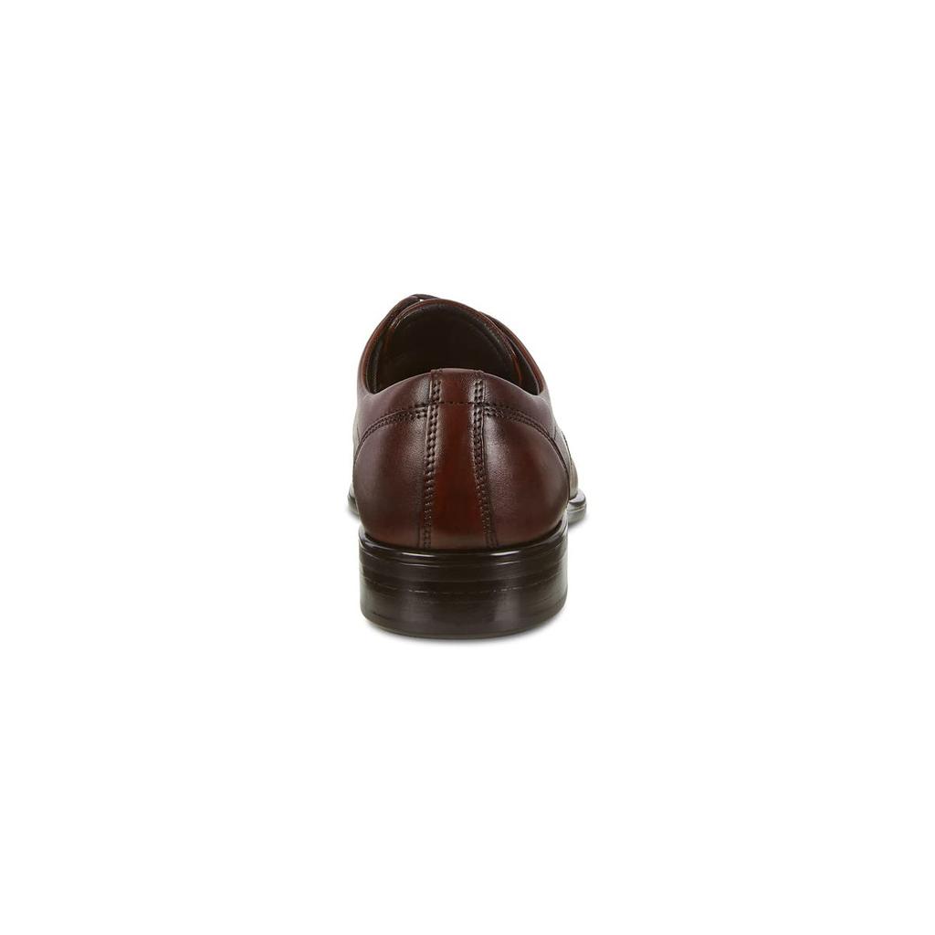 ECCO Herren City Tray Glattleder Kappe Business-Schuhe, Braun, Größe 26,0 cm, 3E