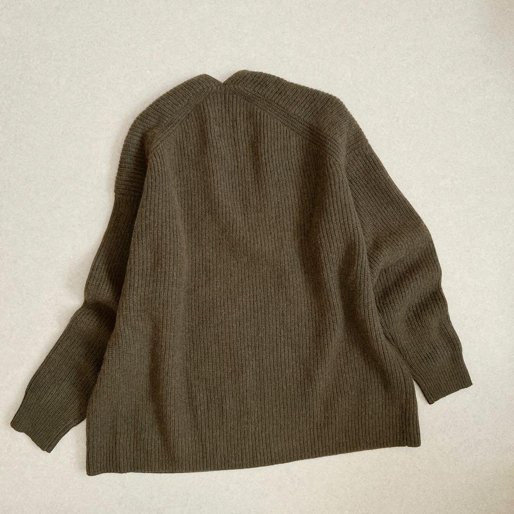 Used Urban Research Doors Hamilton Wool Knit Khaki