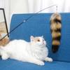 Cats Teasing Stick Telescopic Rod Interactive Pet Teaser Stick Funny Cat Toy Long Hairy Pet Teasing Rod Pet Supplies