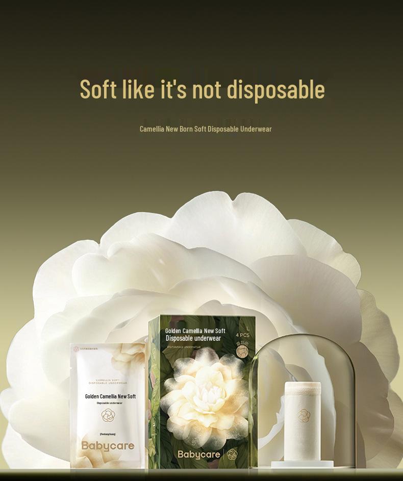 Camellia Women's Postpartum Disposable Underwear - Medical Grade, Wash-Free for Travel, Business, and Daily Use