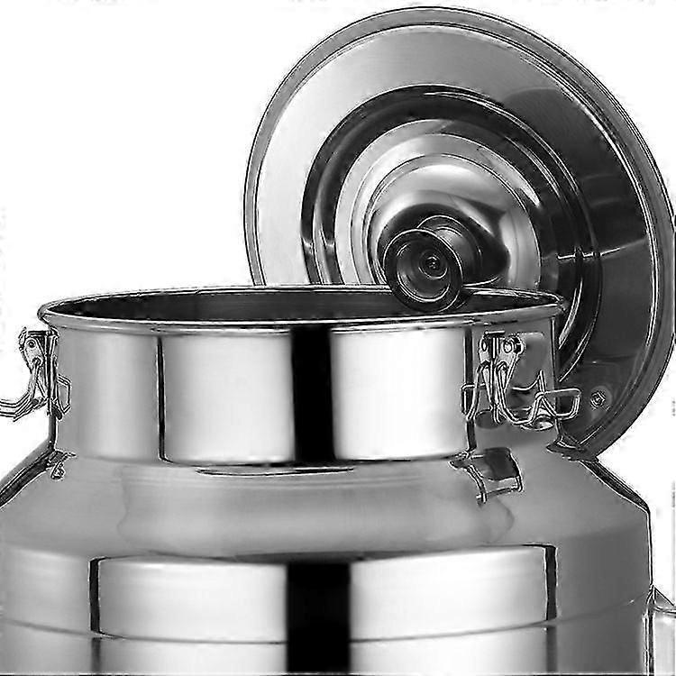 Portable 5l Milk Kettle Stainless Steel With Sealing Lid For Liquid Storage