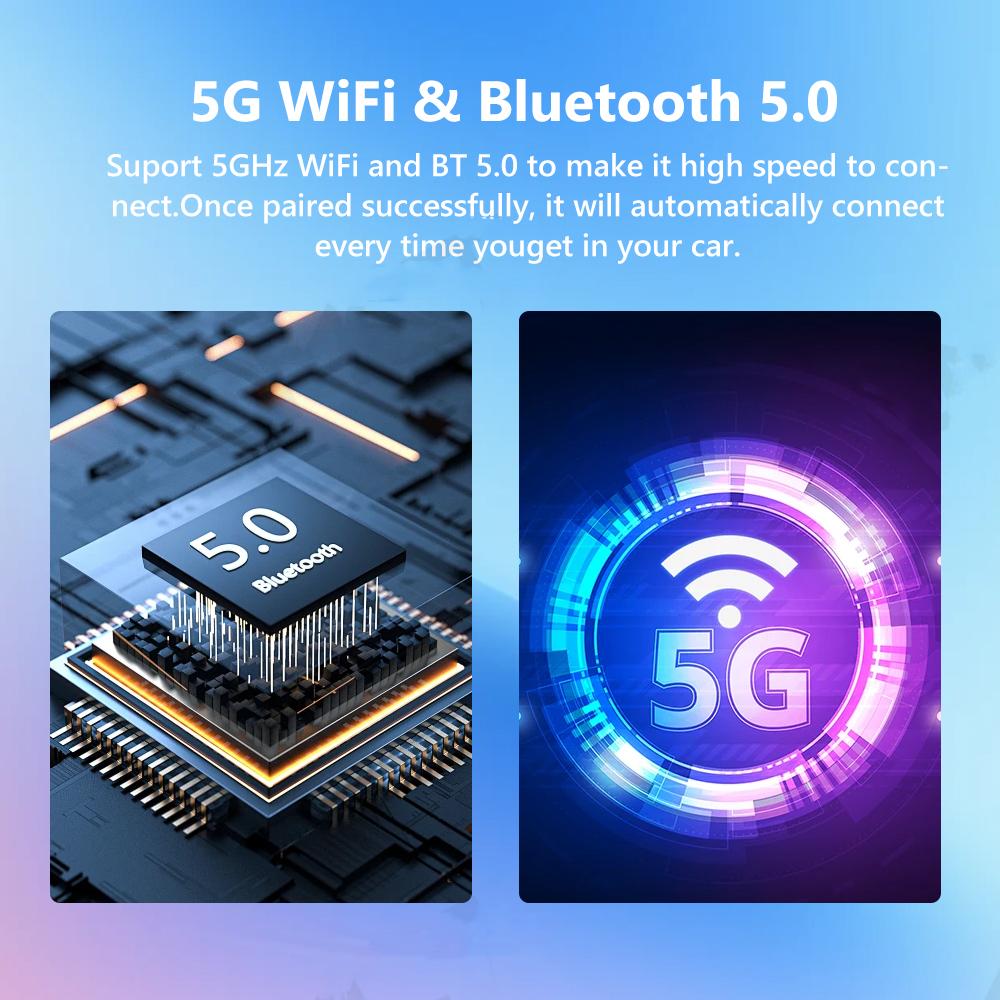 Wireless CarPlay Android Auto Wireless Adapter 2 In1 WiFi Fast Connect Smart Mini Box Plug And Play Universal Car Accessories