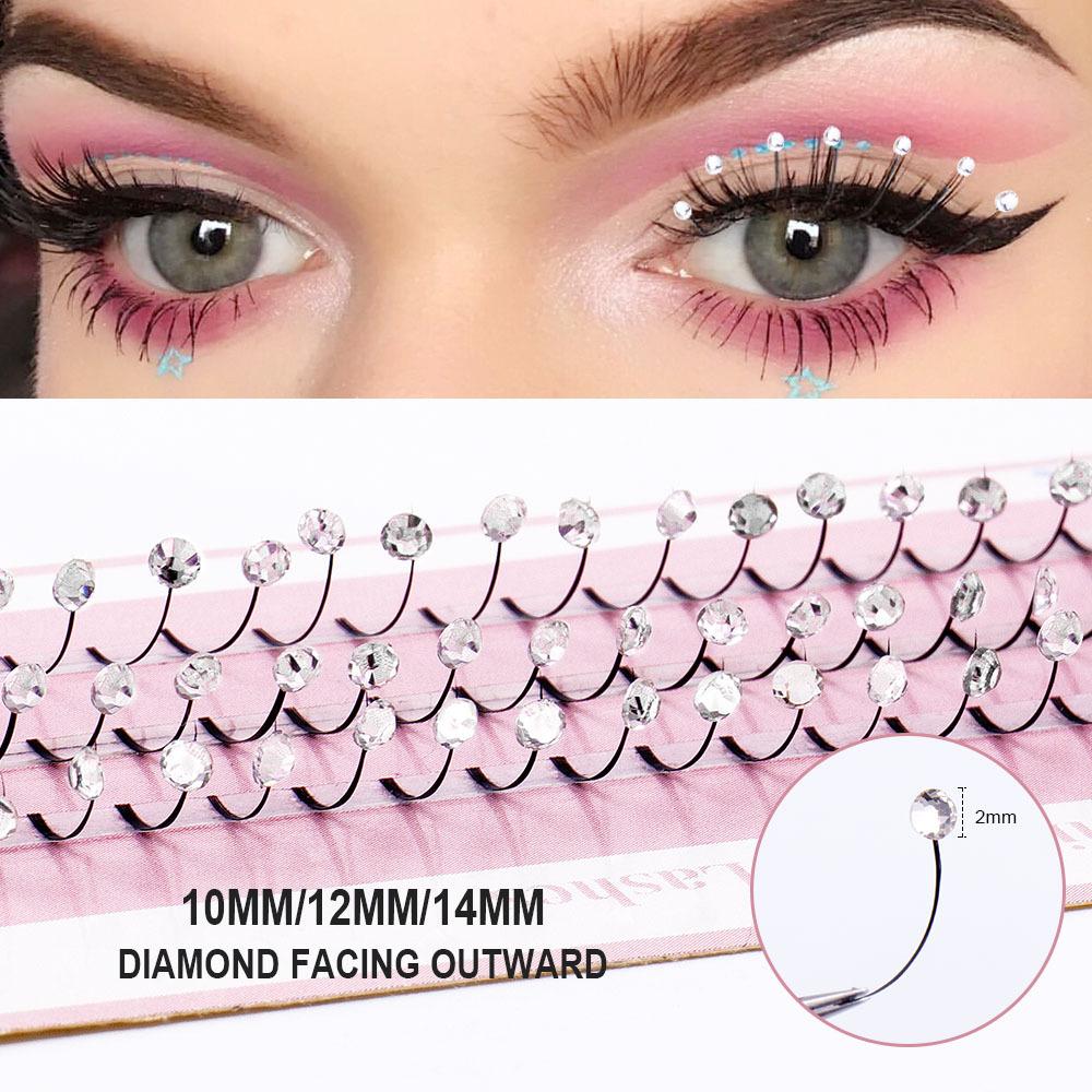 

Одиночный пучок стразовых сказочных волос, Одиночные банкетные накладные ресницы для выступления, Ресницы преувеличенного стиля