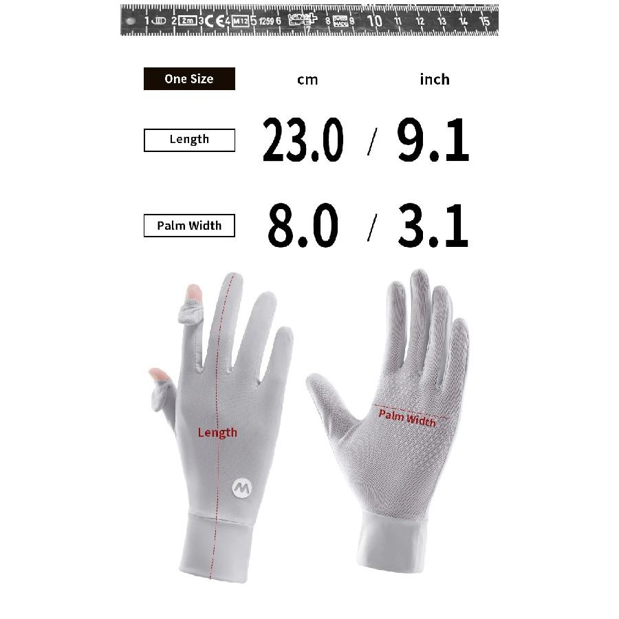 Guanti Unisex Protezione UV Crema Solare - Donna Uomo Dita Intere Guanti Solari Guanti Touchscreen per Guidare Escursionismo Equitazione