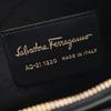 Used Salvatore Ferragamo Gancini Animal Shoulder Bag canvas leather Brown Black Used Women