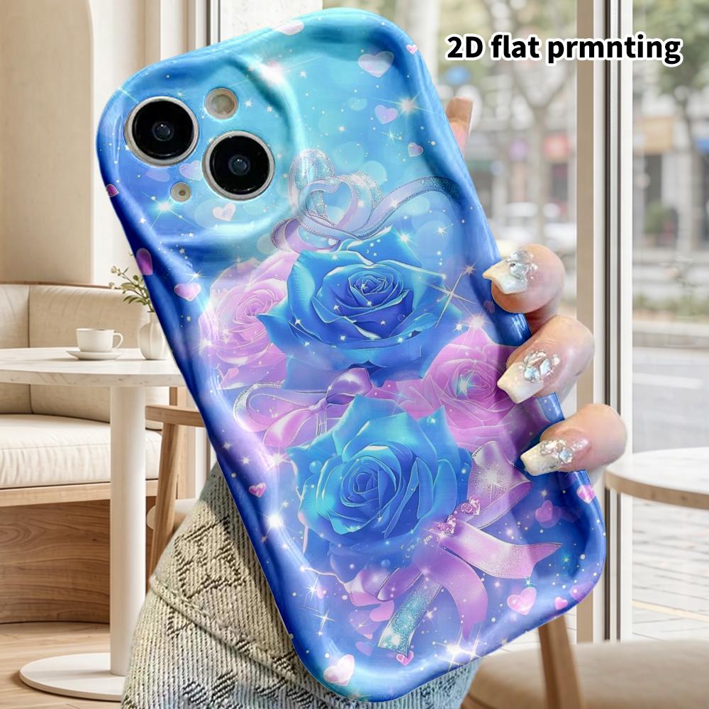 Phone Case: 2D Flat Design Suitable for iPhone 18, 17, 16, 15, 14, 13Pro Protective Cases, Couple Style, Rose Combo, Christmas and Halloween Gifts