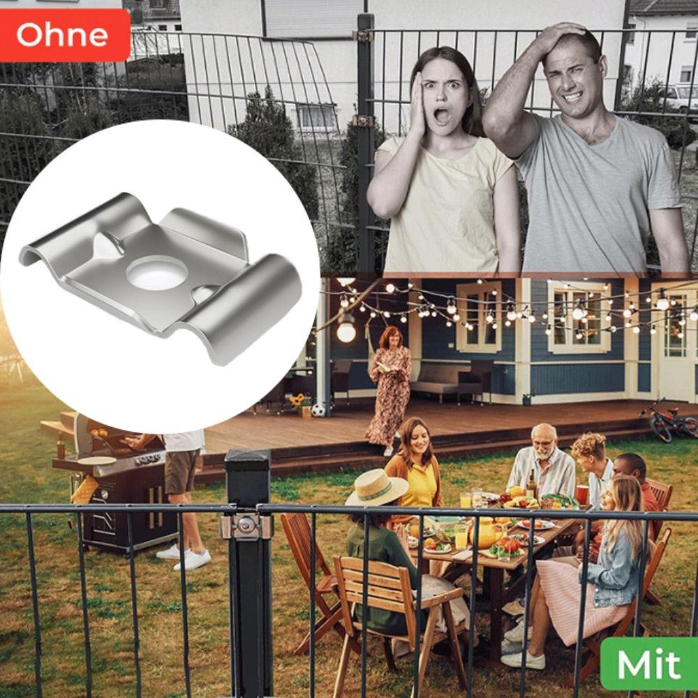 Metal Bracket Fence Attachment Clamps Anti-theft Fence Clamps  Perimeter Security