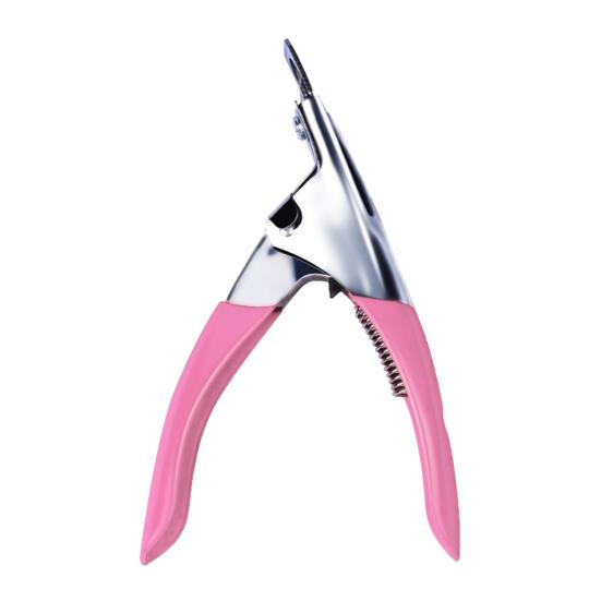 

U-образные кусачки для ногтей из нержавеющей стали, маникюрные ножницы, инструмент для тримминга розовый
