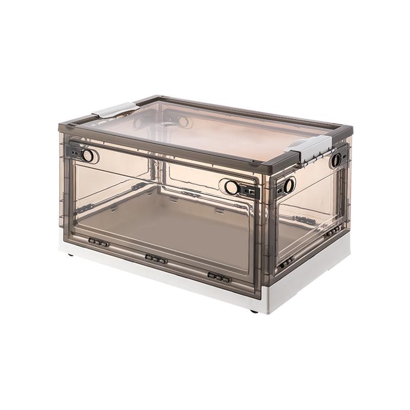 Foldable Transparent 5-Door Storage Box for Clothes, Quilts, Books, and Toys