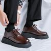 Italienische Herren Freizeitschuhe Bequeme Formelle Schuhe Schnürschuhe Plateau Lederschuhe Neuer Britischer Stil Outdoor Arbeit Oxfords Schuh