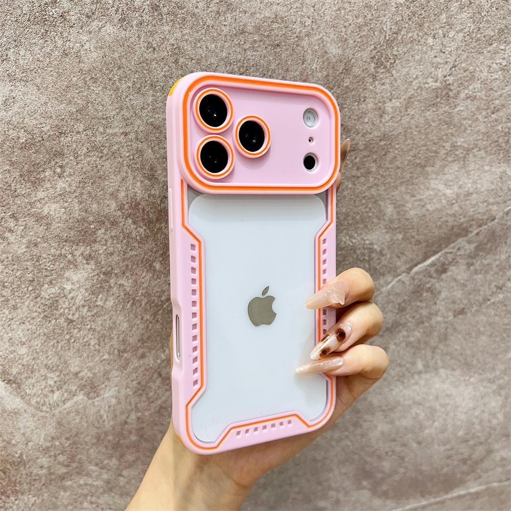 New Transparent Glass Fashion Phone Case for iPhone 17 Pro Max Air 16 Pro 15 14 13 12 11 Shockproof Protection Change 17 Series
