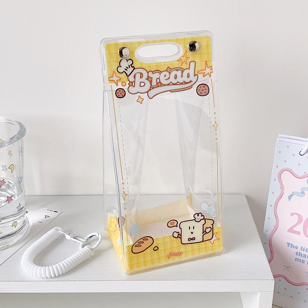 Cute Cartoon Clear Storage Bag Portable Doll Protective Pouch Travel Organizer for Toys Accessories KTB