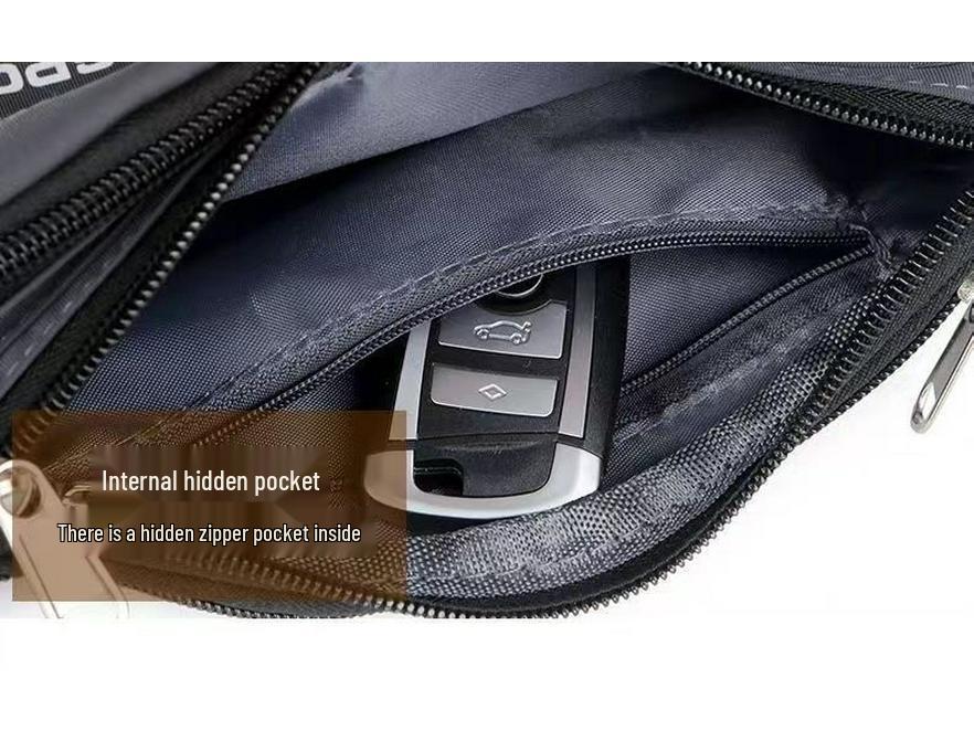 Unisex Waterproof Fanny Pack: Large Capacity, Wear-Resistant Cell Phone and Wallet Waist Bag for Outdoor Sports