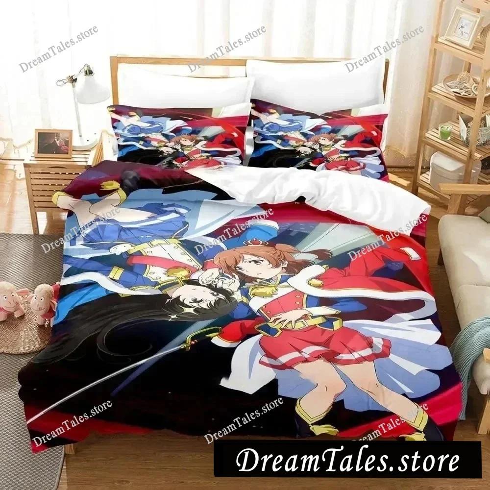3D Printed Anime Revue Starlight Bedding Set Boys Twin Queen Size Duvet Cover Pillowcase Bed Kids Adult Home Textileextile741