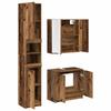 Bathroom Cabinet Set with Shelf 3 pcs Reclaimed Wood Effect Particleboard