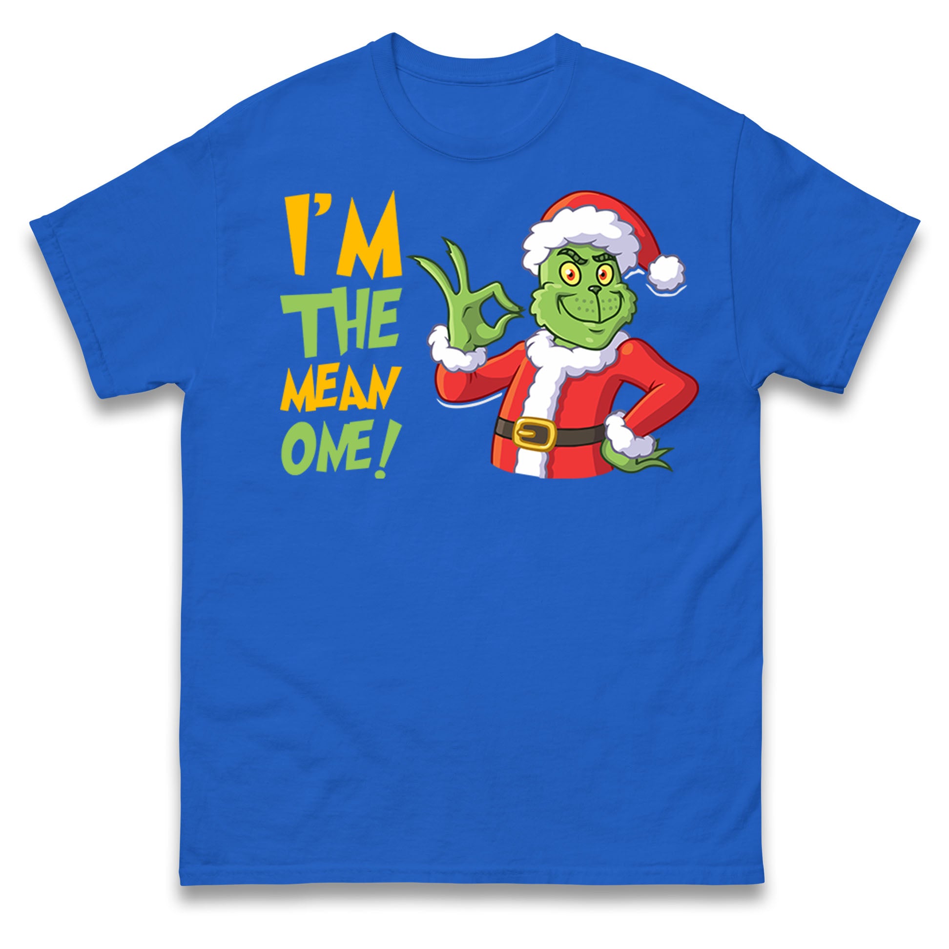 I m The Mean One Christmas Grinch Mens T Shirt Womens Tops Tees L
