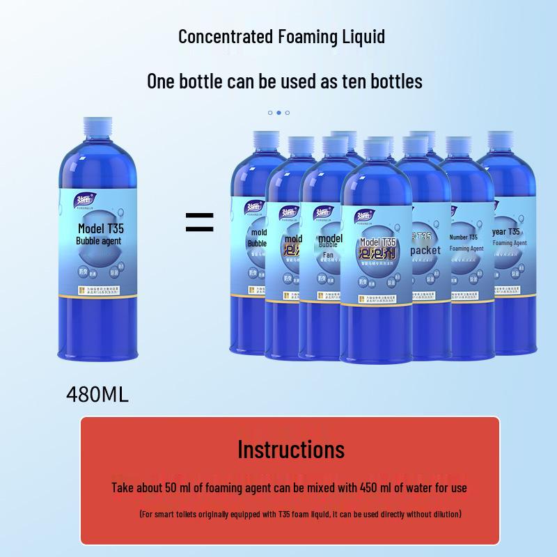 Universal Smart Toilet Foam Shield: Automatic Anti-Splash Deodorant Liquid Refill