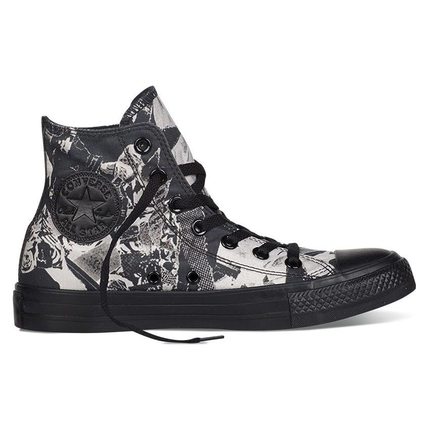 Converse Chuck Taylor All Star High Parchment Print Černá Bílá 549640C Dámské Vysoké Plátěné Lifestyle Tenisky