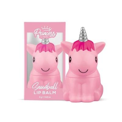 RENEE Princess Snowball Lippenbalsam 3 g für Mädchen im vorpubertären Alter | Farbe – Pink | Angereichert mit Sheabutter, Kakaobutter und Vitamin E | Ohne Tierversuche und vegan