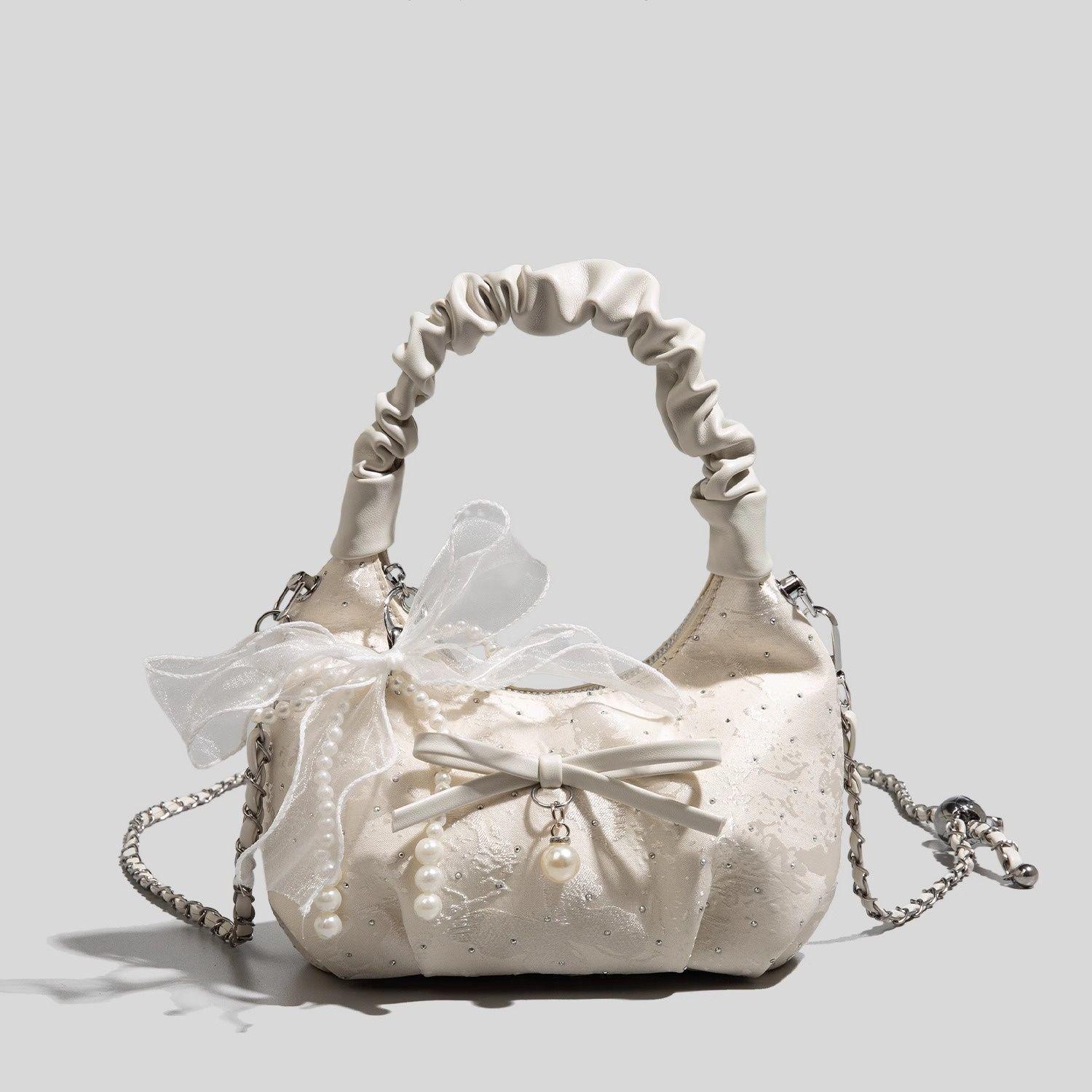 

Стильная повседневная сумка Cloud Bow - Универсальная женская сумка через плечо шампанского