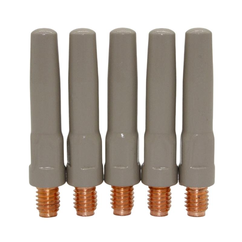 5pcs 40mm Conductive Nozzles With Special Coating For Improved Wear Resistance In Safe Welding Better Heat Dissipation
