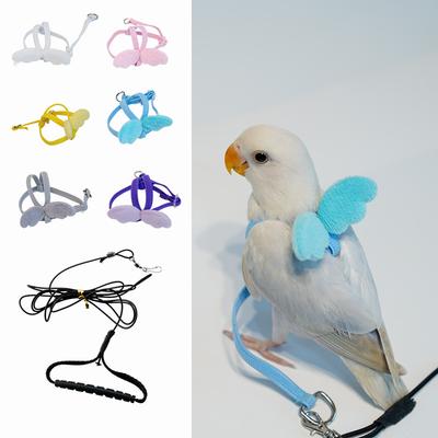 Ultralight Parrot Flight Harness Leash for Sun Conure Cockatiel and Budgie Bird Walking  Birds Toys Pet Toys Bird Swing Pet Toys