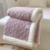 Thickened Winter Blanket Double Sided Fluff Plush Double Layer 3d Bed Sofa Warm
