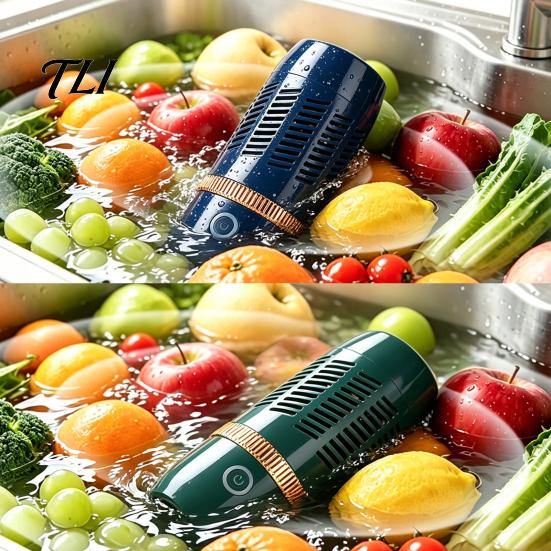 Magnetic Charging Purifier Multifunctional Fruit And Vegetable Cleaning Machine, Portable Meat Kitchen Gadget Device, Waterproof Wireless Food
