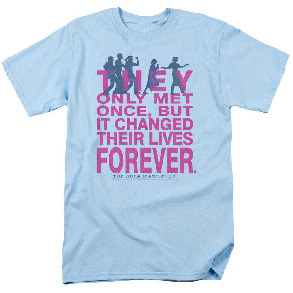 The Breakfast Club Forever T Shirt Mens Licensed Classic Movie Tee Light Blue M
