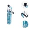 Misting Bottle 500ml 2 in 1 Mist & Sip Insulated Portable Spray Water for Outdoor Gym Soccer