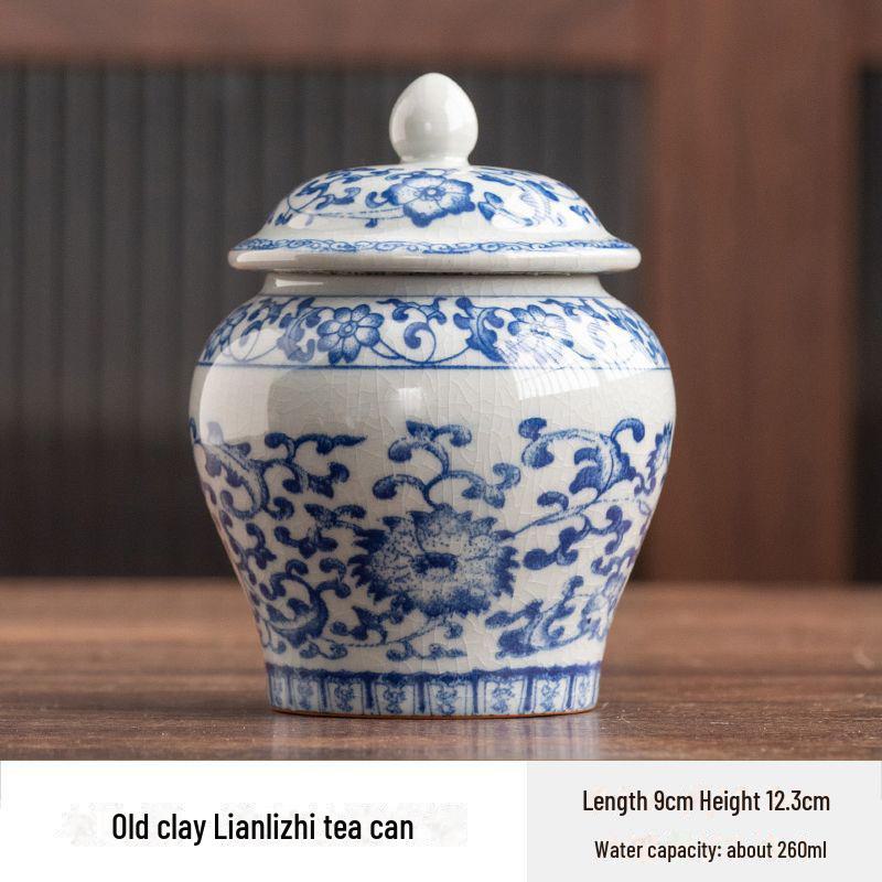 Retro Ceramic Tea Storage Cans - Moisture-Proof, Sealed, Small Clay Containers